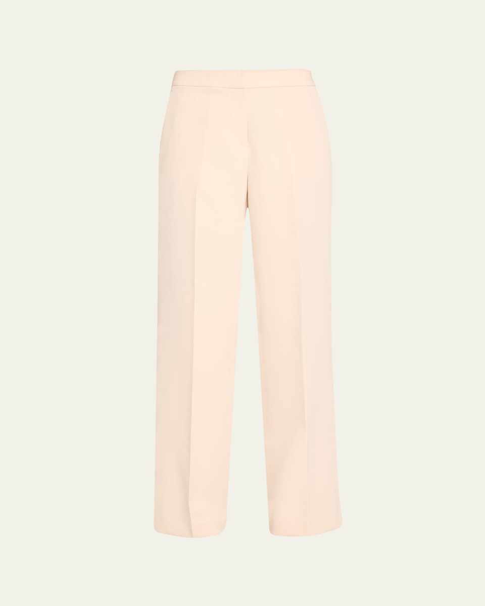 Karla Mid-Rise Straight-Leg Pants